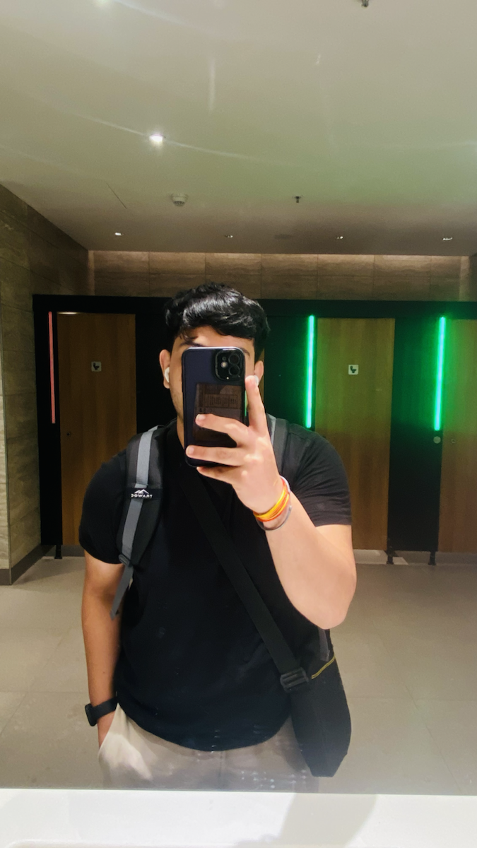 Mirror portrait of Rishit Kar